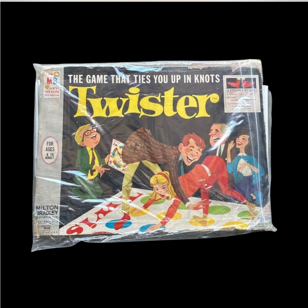 Vintage 1966 Milton Bradley
Twister Game Complete In Box